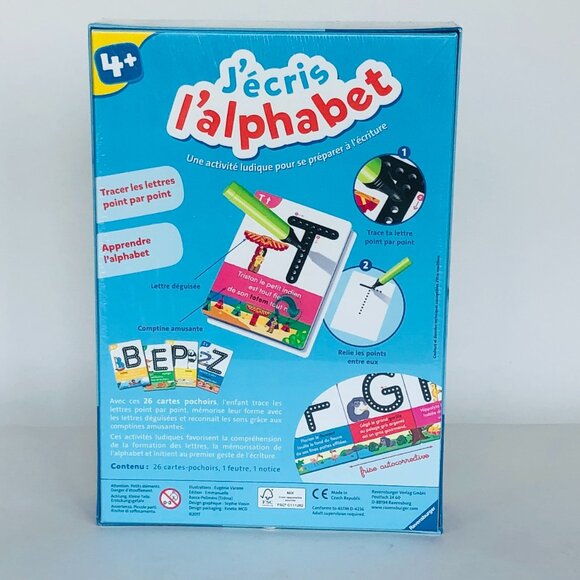 New Sealed Ravensburger Game J’écris l’alphabet ( I Write The 26 Alphabets) FR - Picture 5 of 12
